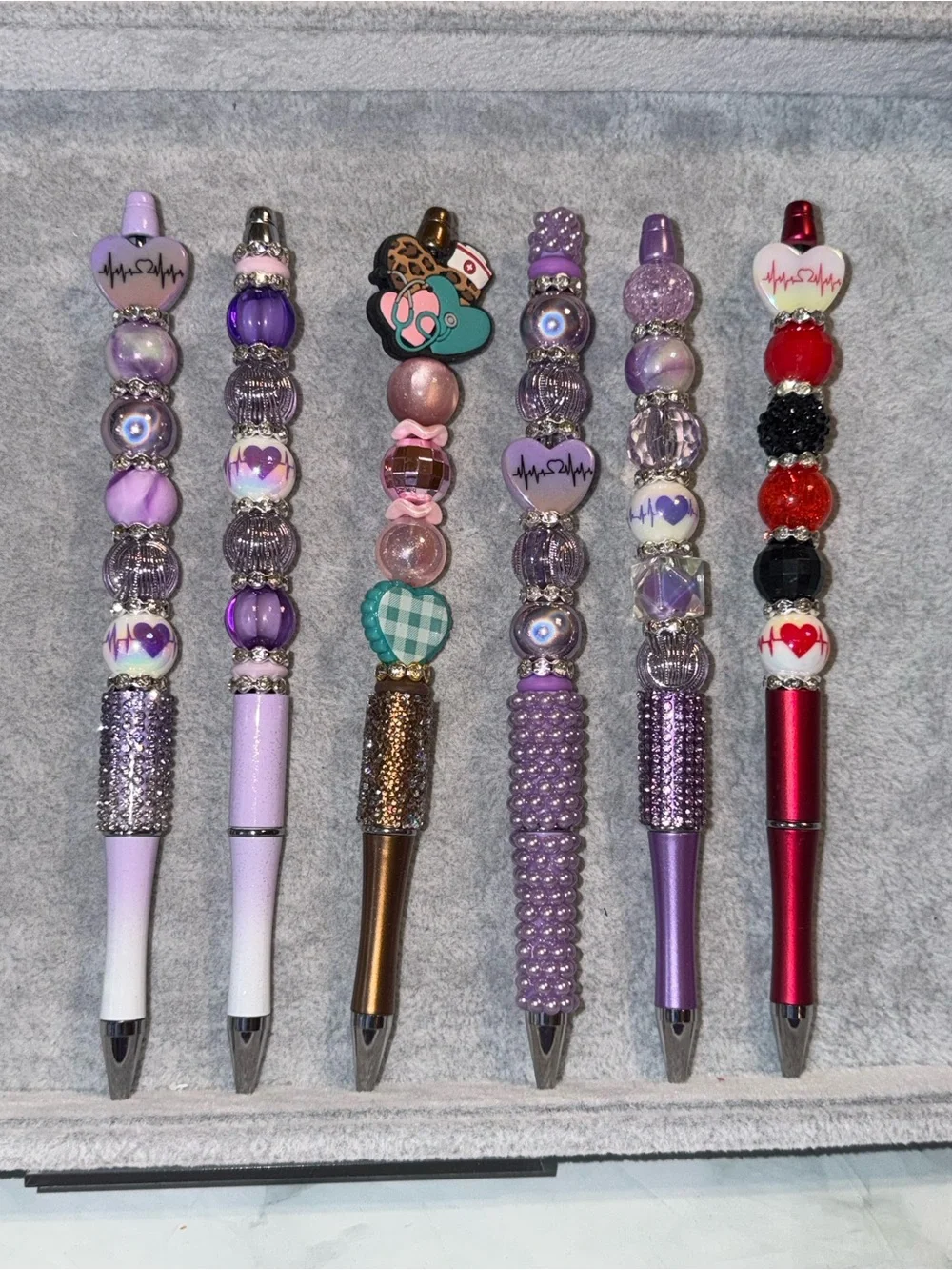 P1301 Handcrafted nursing Beaded Decorative Ballpoint Pen - You choose